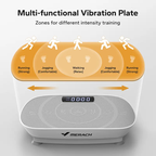 Full Body Vibration Plate Exercise Machine, Compact Home Workout Platform, 400 lbs Capacity