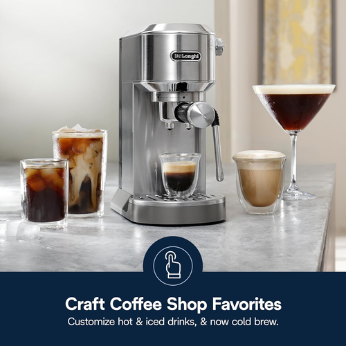 Compact Espresso Machine with Cold Brew & Milk Frother