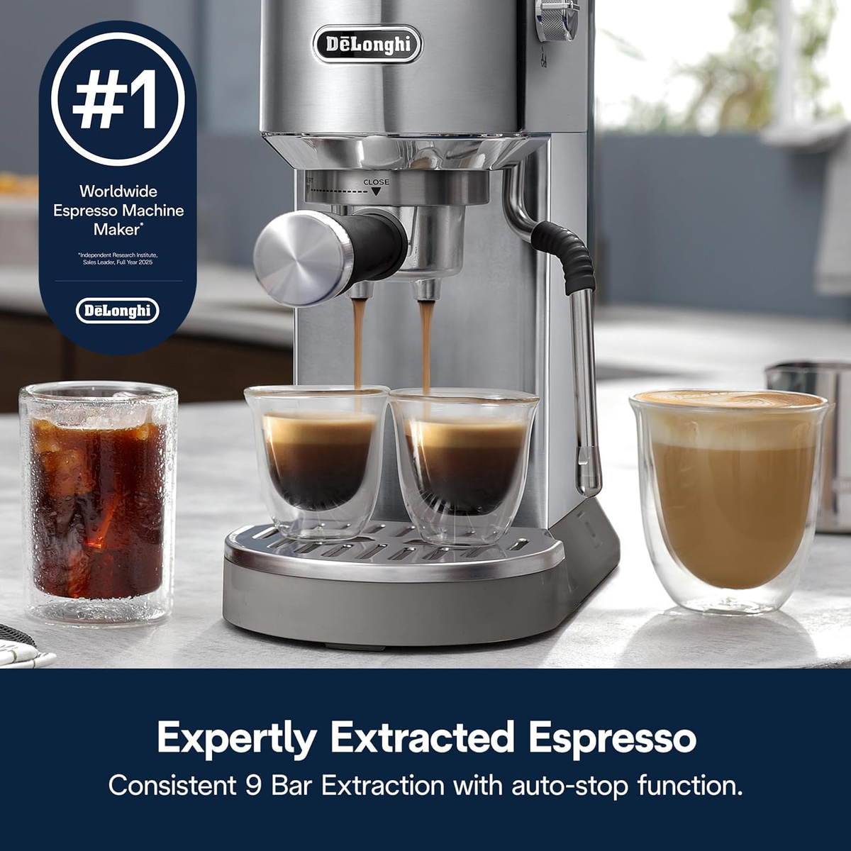 Compact Espresso Machine with Cold Brew & Milk Frother
