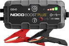 1000A Portable Car Jump Starter with USB Charger, UltraSafe Battery Booster for Gas & Diesel Engines