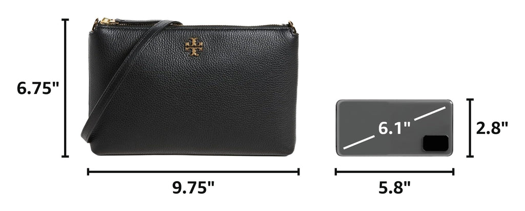 Tory Burch Women's Mercer Pebbled Wallet Crossbody