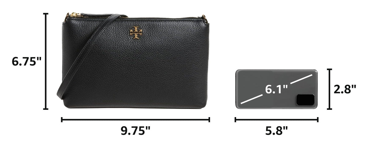 Tory Burch Women's Mercer Pebbled Wallet Crossbody