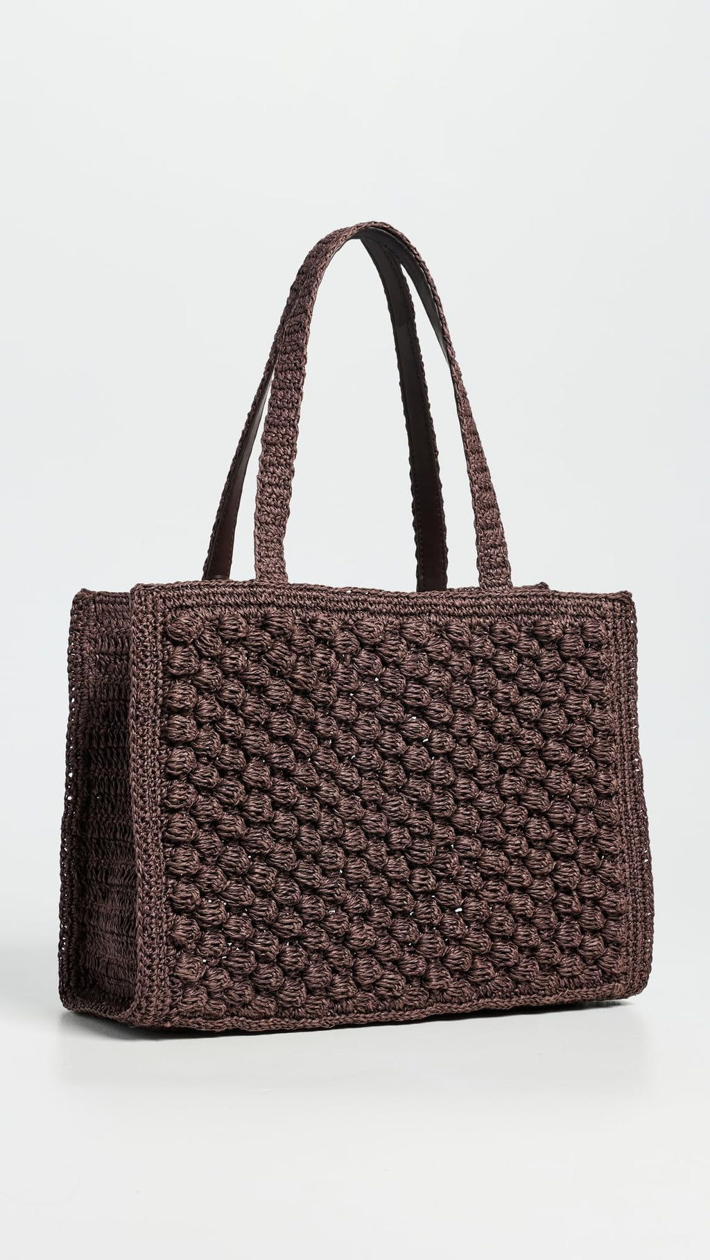 Tory Burch Women's Ella Hand Crochet Popcorn Stitch Small Tote Bag