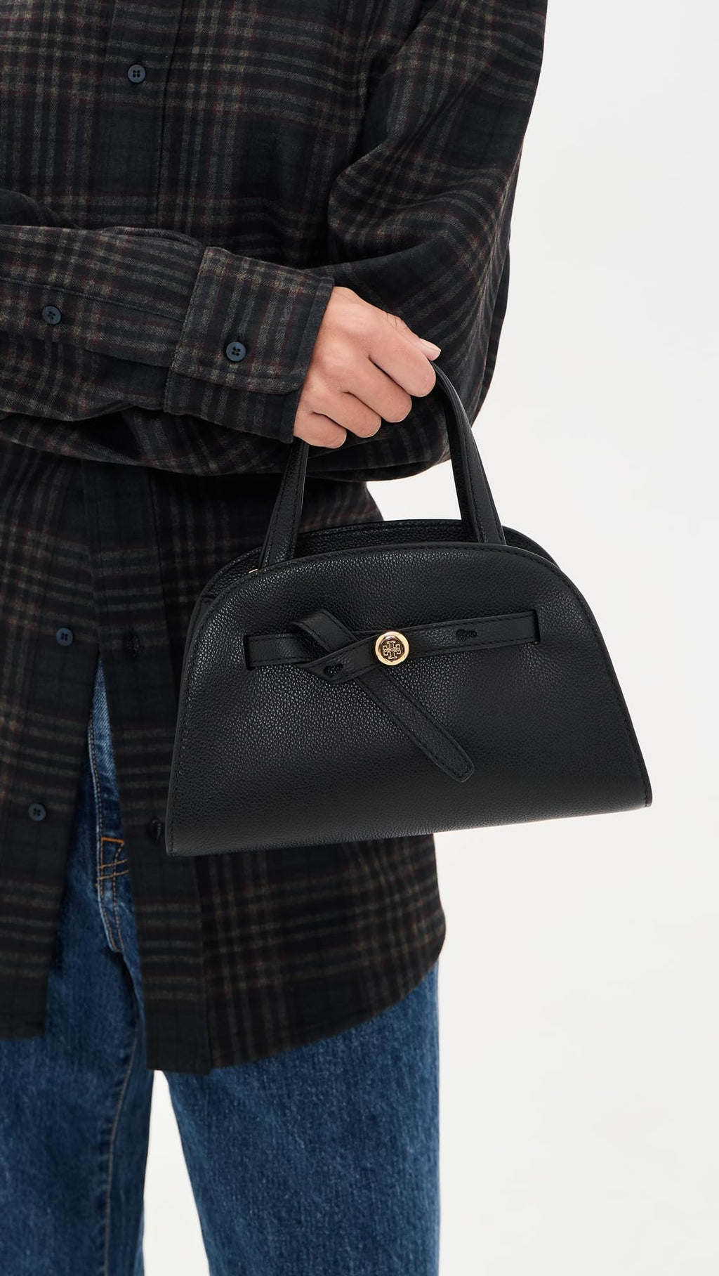 Tory Burch Women's Romy Suede Small Bauletto Bag