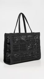 Tory Burch Women's Ella Hand Crocheted Large Tote