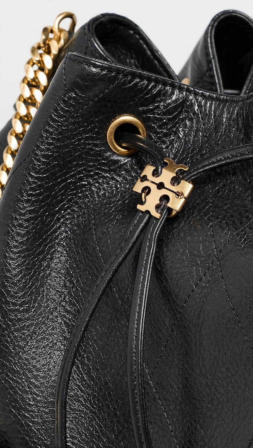Tory Burch Women's Charlie Quilted Large Drawstring Shoulder Bag