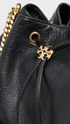 Tory Burch Women's Charlie Quilted Large Drawstring Shoulder Bag