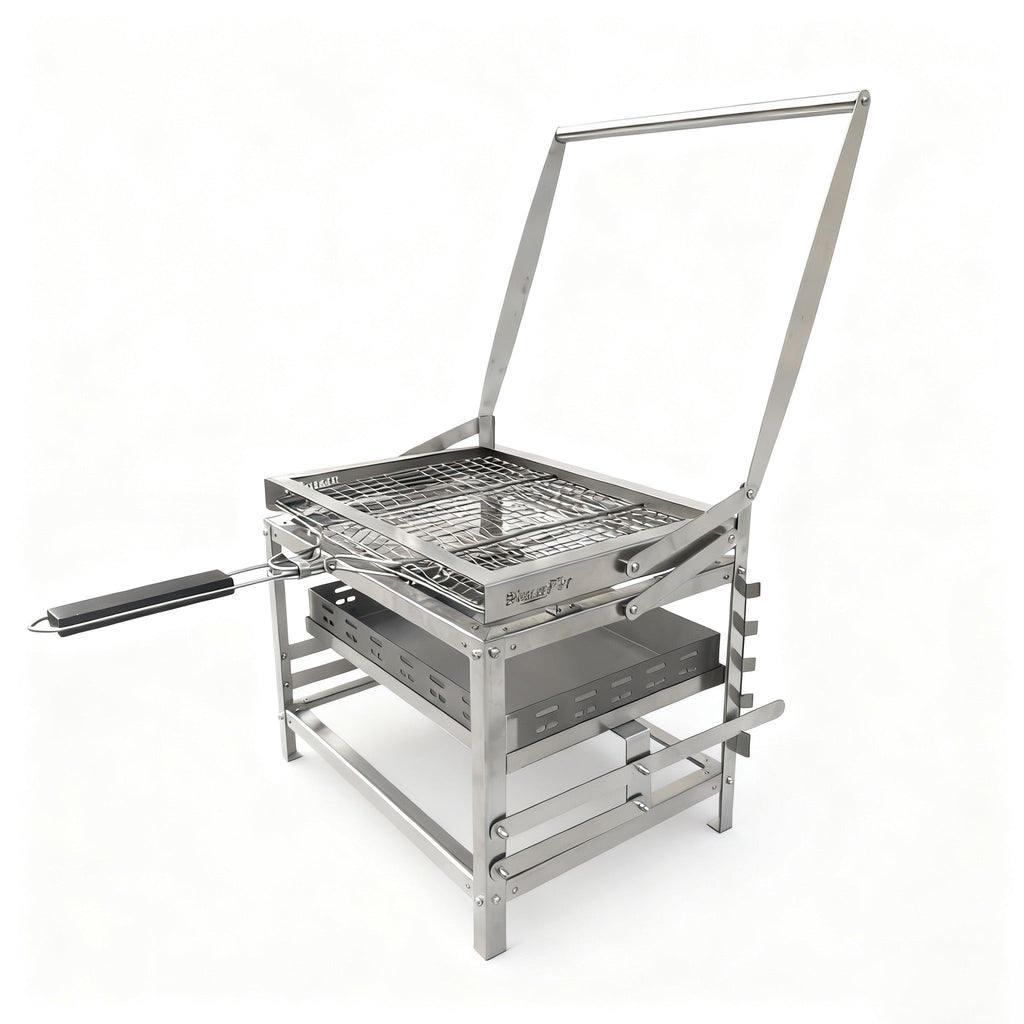 360° Rotating Adjustable Charcoal BBQ Grill