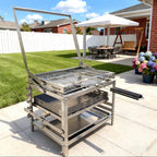 360° Rotating Adjustable Charcoal BBQ Grill